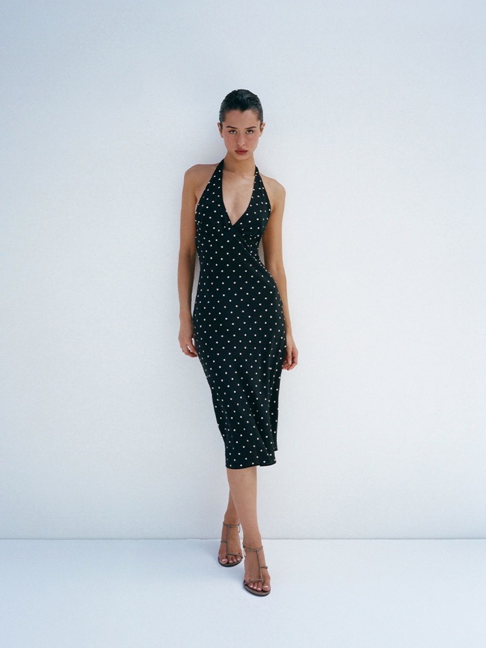 Realisation Par Halter Polka Dot Sadie Dress
